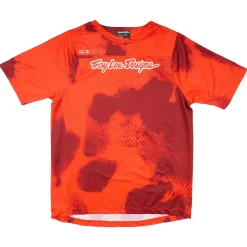 Troy Lee Designs Jerseys^Youth Skyline Short Sleeve Jersey Flared Fiery Red